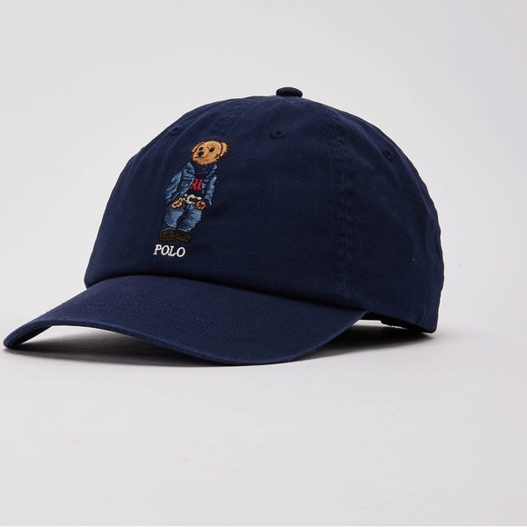 Polo by Ralph Lauren Dark Blue Bear Cap - Picture 1 of 4